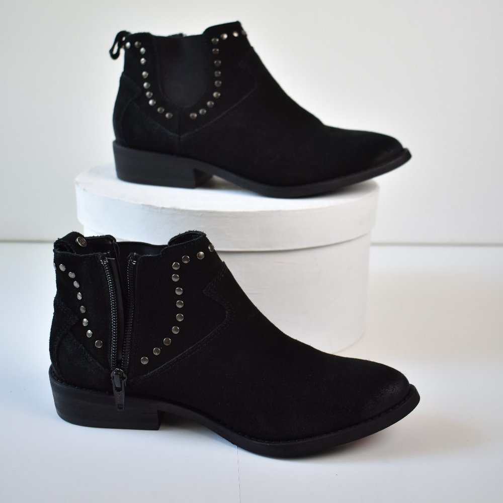 Treasure & Bond Studded Black Suede Ankle Booties - Picture 4 of 5